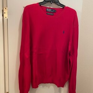 Ralph Lauren Red Crewneck Sweater